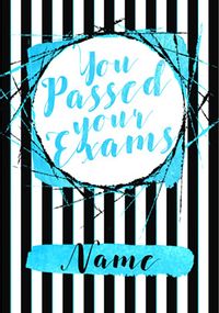 Tap to view Glam Rock - Exam Congratulations Card You Passed Blue