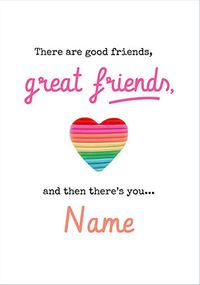 Tap to view Great Friends and You personalised Card