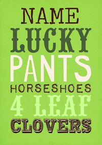 Tap to view Word Play - Lucky Pants