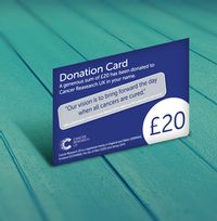 Tap to view Cancer Research UK £20 Donation Card