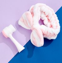 Tap to view Brushworks Luxury Facial Cleansing Brush & Headband