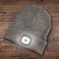 Tap to view Rechargeable LED Light Up Beanie Hat