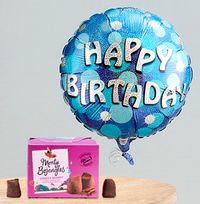 Tap to view Blue Sparkle Happy Birthday Balloon Bundle