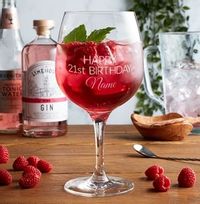 Tap to view Personalised Gin Glass - 21st Birthday