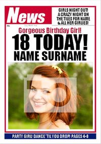 Tap to view Your News - Her 18th Full Image