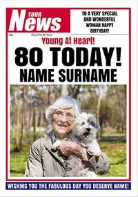 Tap to view Your News - Her 80th Full Image