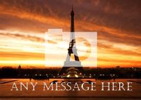 Tap to view Paris-Themed Holiday Personalised Postcard