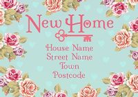 Tap to view Change of Address Personalised Postcard - Floral