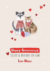 Tap to view Happy Anniversary Sister & Brother in Law Personalised Card