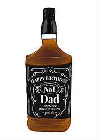 Tap to view No 1 Dad Whiskey Birthday Card