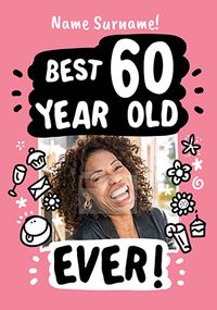Tap to view Best 60 Year Old Photo Birthday Card