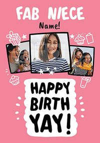 Tap to view Fab Niece Photo Birthday Card