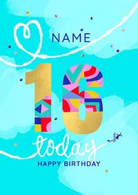 Tap to view Personalised 16TH Birthday Card