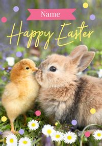 Tap to view Bunny and Chick Personalised Easter Card
