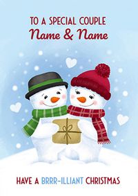 Tap to view Special Couple Brrr-illiant Christmas Card