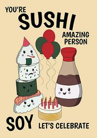 Tap to view Sushi Amazing Person Congratulations Card