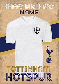 Tap to view Tottenham Retro Shirt Personalised Birthday Card