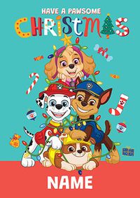 Tap to view Paw Patrol - Pawsome Christmas Personalised Card