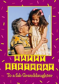 Tap to view Fab Granddaughter Personalised Card