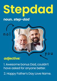 Tap to view Step Dad Photo Framed Father's Day Card