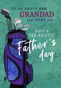 Tap to view Above Par Grandad Father's Day Card