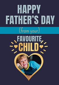 Tap to view Favourite Child Photo Father's Day Card