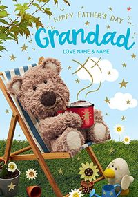 Tap to view Barley Bear - Grandad Personalised Father's Day Card
