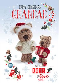 Tap to view Barley Bear - Grandad Personalised Christmas Card