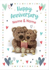 Tap to view Barley Bear - Happy Anniversary Personalised Card