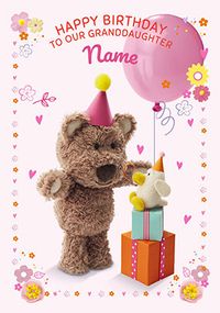 Tap to view Barley Bear - Granddaughter Birthday Personalised Card