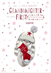 Tap to view Hun Bun - Granddaughter 1st Christmas Card