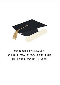 Tap to view Places You'll Go Graduation Card