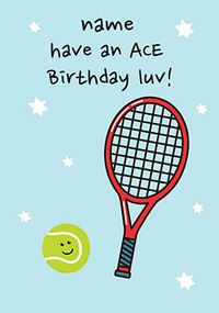 Tap to view Ace Birthday Luv Birthday Card