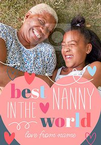 Tap to view Best Nanny in the World Photo Mother's Day Card