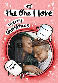 Tap to view One I Love Marshmallow Photo Christmas Card