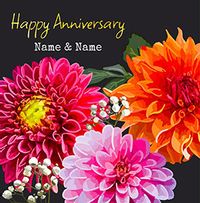 Tap to view Dahlia Anniversary Card