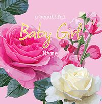 Tap to view A Beautiful Baby Girl Personalised Card