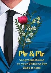 Tap to view Mr & Mr On Your Wedding Day Traditional Card