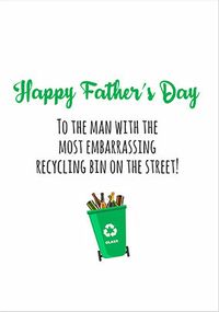 Tap to view Embarrassing Recycling Father's Day Card