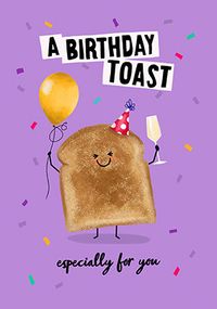 Tap to view Birthday Toast Champagne Card