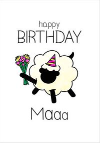Tap to view Party Sheep  Maaa Mum Birthday Card