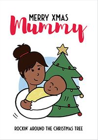 Tap to view Rockin' Tree Mummy Christmas Card