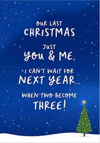 Tap to view When Two Become Three Christmas Card
