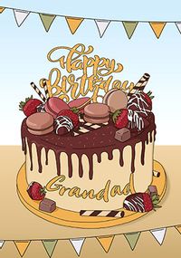 Tap to view Cake Grandad Birthday Card