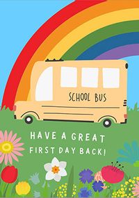 Tap to view School Bus First day Back Card