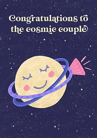 Tap to view Cosmic Couple Engagement Card