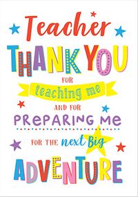 Tap to view Thank You Teacher for Preparing Me Card