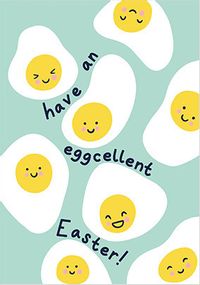 Tap to view Egg-cellent faces Easter Card