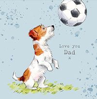 Tap to view Love You Dad Jack Russell Father's Day Card