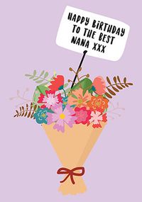 Tap to view Best Nana Birthday Card